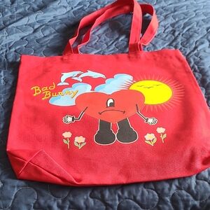 Red Graphic Tote Bag